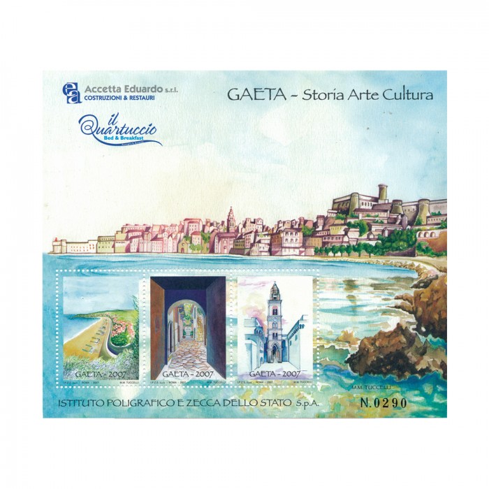 Foglietto Erinnofilo – Gaeta – Storia Arte Cultura – 2007